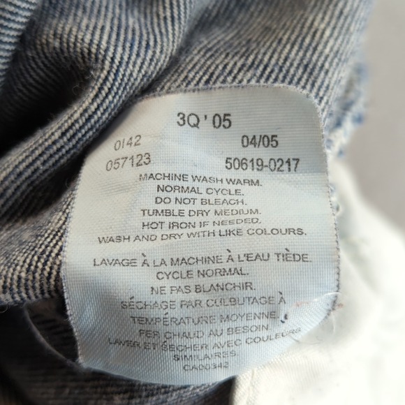 Vintage Levis Orange Tab Jeans Mens 38 (Fits 34x27) Blue Dark Wash Straight - Picture 12 of 13